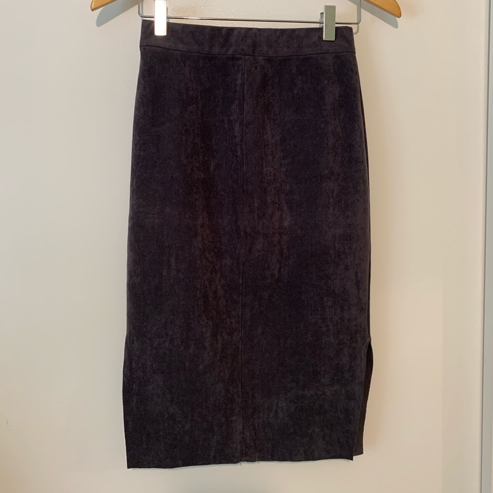 Wilfred Free Faux Suede Pencil Skirt 00